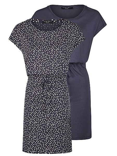 DENIMFY Sommerkleid Damen Kleid DFBella A-Linie Kurzarm Sommerkleid mit Run günstig online kaufen