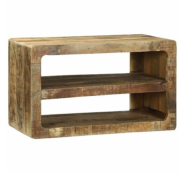 vidaXL TV-Schrank TV-Schrank mit Regal Braun 60 x 32 x 36 cm Massivholz (1- günstig online kaufen