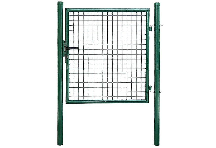 Clanmacy Gartentor Gartentor Gartentür Metall Zauntür Grün Rundpfosten 100x günstig online kaufen