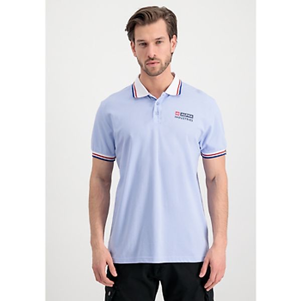 Alpha Industries  T-Shirts & Poloshirts Contrast Polo - light blue günstig online kaufen
