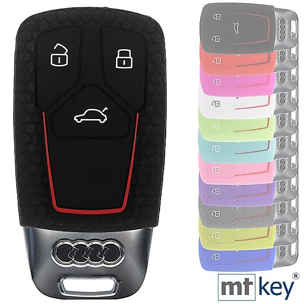 mt-key Schlüsseltasche Autoschlüssel Silikon Schutzhülle Wabe günstig online kaufen