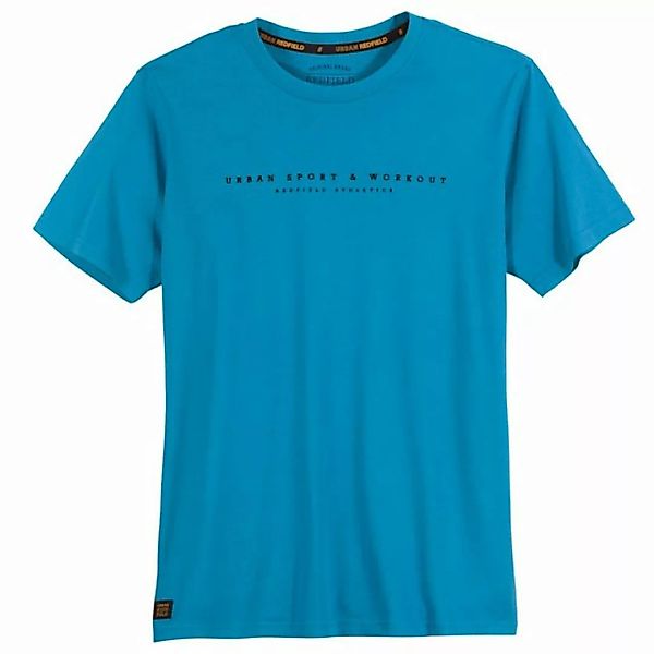 redfield Print-Shirt Große Größen T-Shirt türkis sportiver Schriftprint Red günstig online kaufen