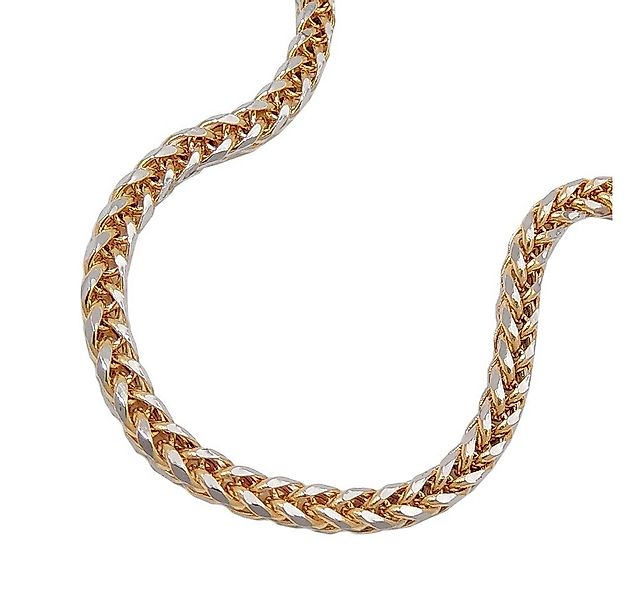 Schmuck Krone Goldarmband 2,4mm Armband Zopfkette, 585 Gold, 19cm, Unisex, günstig online kaufen