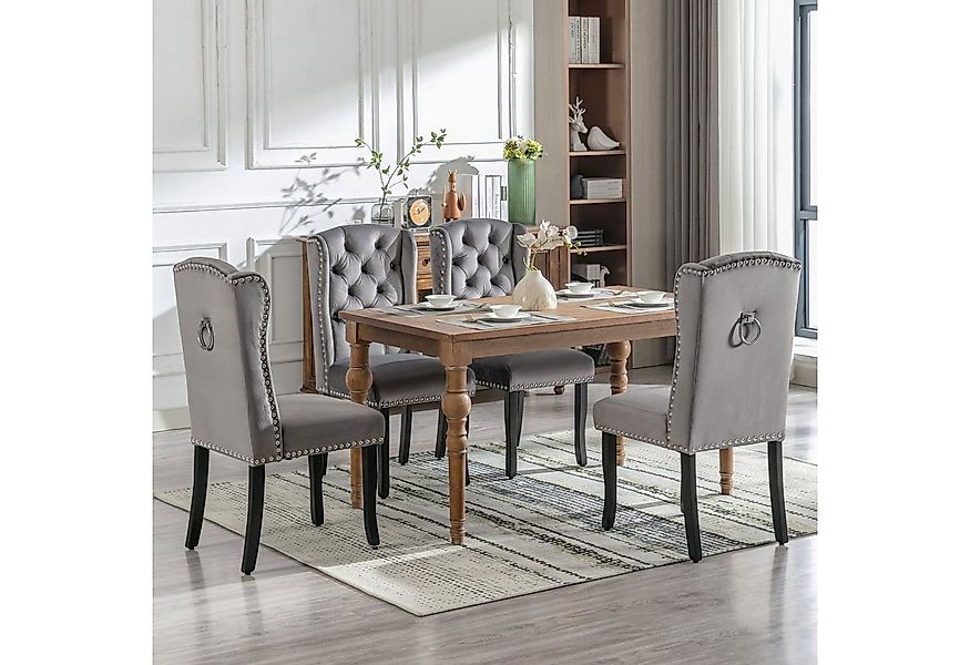 Flieks Esszimmerstuhl (Set, 4 St), 4er Set Polsterstuhl Wohnzimmerstuhl Sam günstig online kaufen