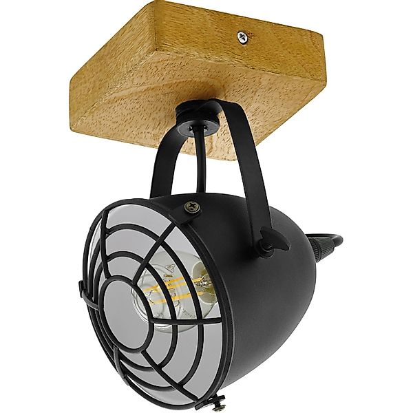 Deckenstrahler Gatebeck, aus Holz und Metall, 1-fl günstig online kaufen