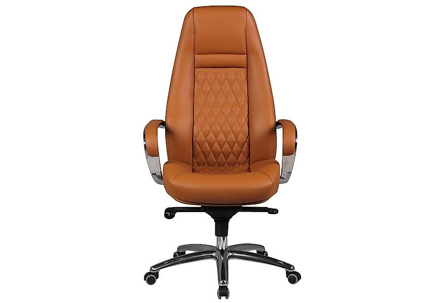 FINEBUY Chefsessel Bürostuhl Echtleder Schreibtischstuhl ergonomisch Drehst günstig online kaufen