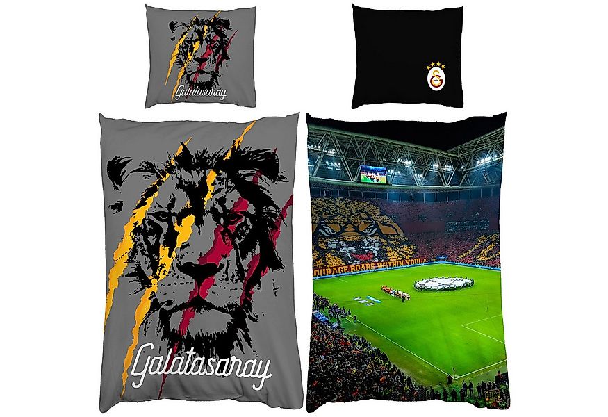 BERONAGE Wendebettwäsche Galatasaray Istanbul Fußball RAMS-Park Bettwäsche günstig online kaufen