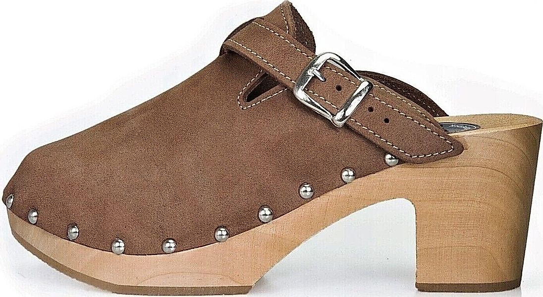 em-ka Damen Holzclog Clog Leder Holzschuhe günstig online kaufen