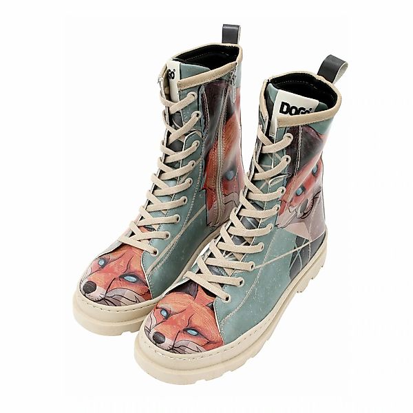 DOGO Stiefelette "Gisele Schnürstiefel Boots Red Fox Damen Stiefeletten" Ha günstig online kaufen