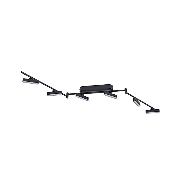 Lindby LED Deckenlampe Eldrin 10029269 Dimmbar Modern in Schwarz aus Metall günstig online kaufen