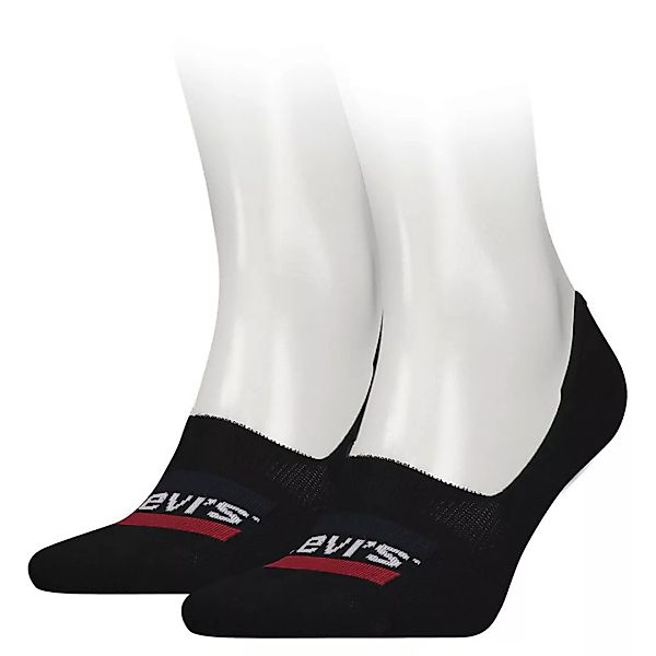 Levi´s ® Rise Sportswear Logo Low Socken 2 Paare EU 39-42 Black günstig online kaufen