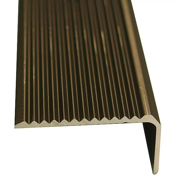 Treppenwinkelprofil gelocht 45 mm x 20 mm Bronze 2500 mm günstig online kaufen