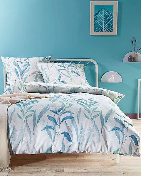 Kaeppel Bettwäsche "Fresh Leaves" 2 Stk. tlg. Mit Blättern günstig online kaufen