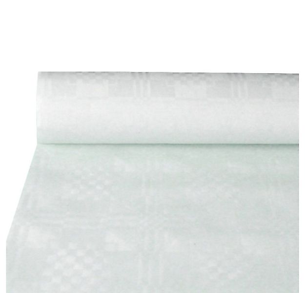PAPSTAR Tischdecke Papiertischtuch mit Damastprägung 10 m x 1,2 m weiss günstig online kaufen