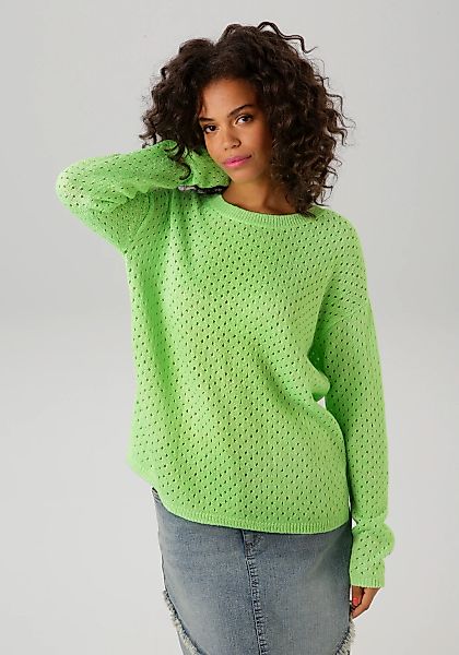 Aniston CASUAL Strickpullover, aus effektvollem Melange-Garn günstig online kaufen