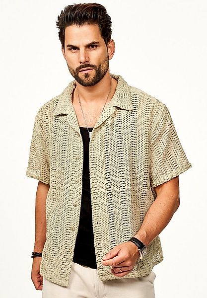 SOULSTAR Kurzarmhemd für Herren Freizeithemd als Kurzam Strick Festival Hem günstig online kaufen