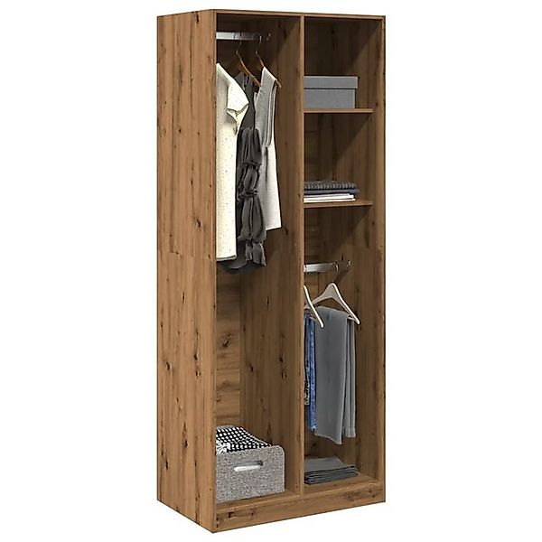 vidaXL Kleiderschrank Kleiderschrank Artisan-Eiche 80x50x200 cm Spanplatte günstig online kaufen