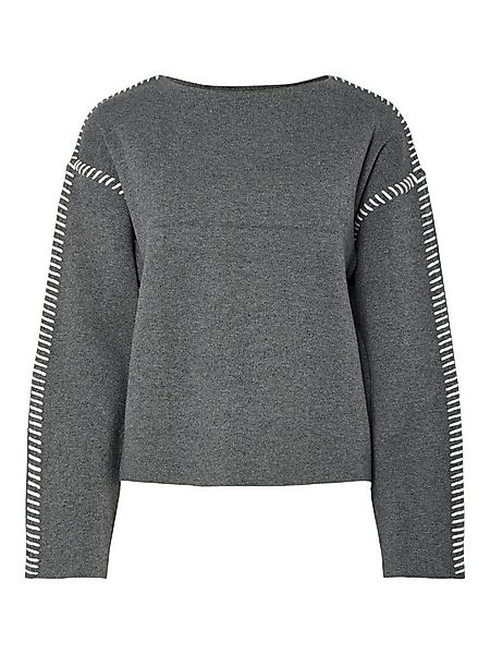 Y.A.S Strickpullover YASSTITCHA LS KNIT PULLOVER S. NOOS farblich abgesetzt günstig online kaufen