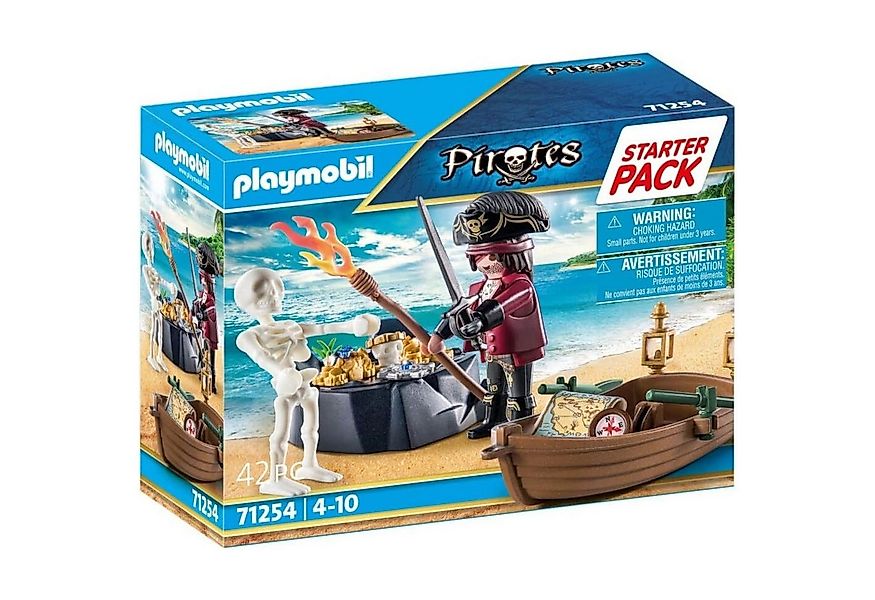 Playmobil® 71254 Pirat mit Ruderboot und Schatzinsel Spielbausteine günstig online kaufen