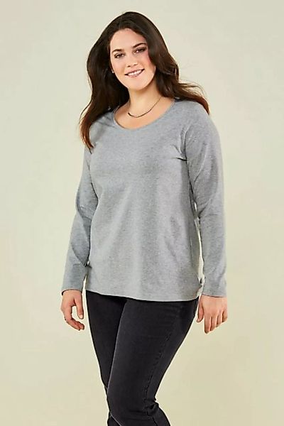Janet & Joyce Rundhalsshirt T-Shirt Basic Langarm günstig online kaufen