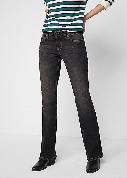 bonprix Bootcut-Jeans Slim Fit Passform, aus Baumwollmischung mit Stretch-A günstig online kaufen