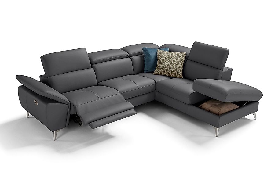moebeloutlet.de Ecksofa Zürich Ledersofa, mit Relaxfunktion günstig online kaufen