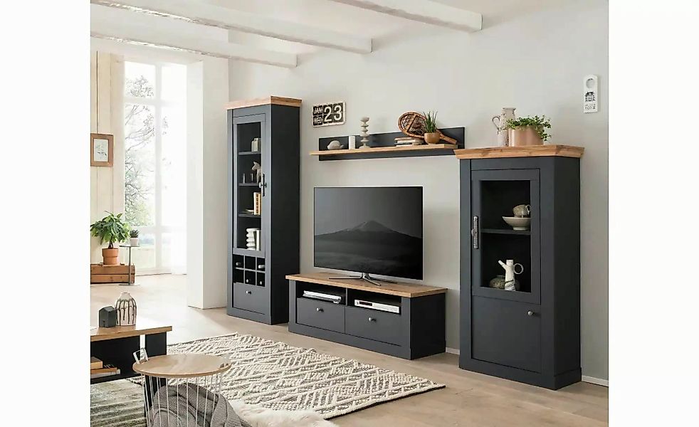 Wohnwand  Calella ¦ grau ¦ Maße (cm): B: 299 H: 45 Kommoden & Sideboards > günstig online kaufen