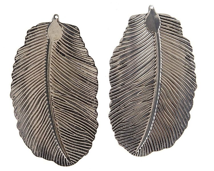 Kaemingk Hängedekoration Feder Metallfeder Hänger Baumdeko Fensterdeko 2 er günstig online kaufen