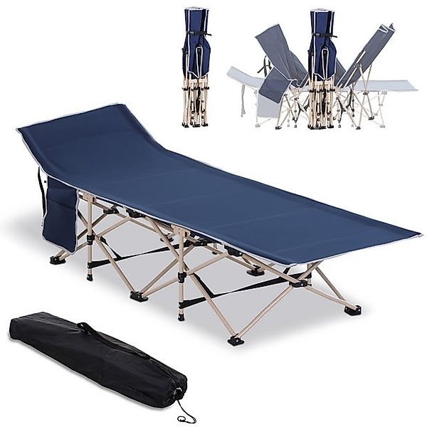 MC Star Feldbett Faltbares Campingbett mit Aufbewahrungstasche, Stahl & Oxf günstig online kaufen