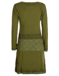 Vishes Jerseykleid Kleid Wasserfallkragen Bund bedruckt günstig online kaufen