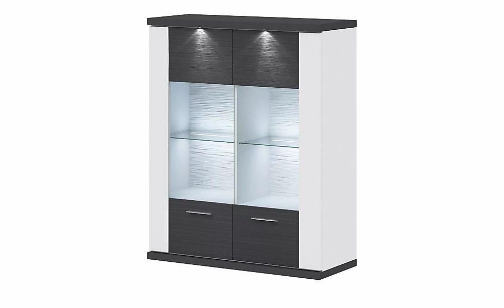 uno Hängevitrine   Titan ¦ grau ¦ Maße (cm): B: 106 H: 130 T: 42.0 Schränke günstig online kaufen