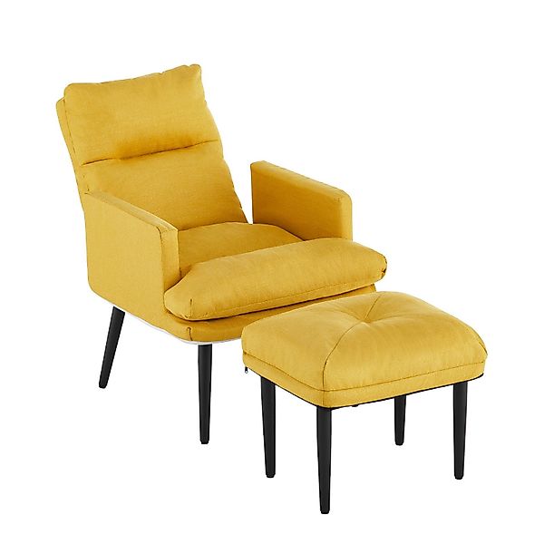 Ofcasa Relaxsessel Leinen Relaxsessel mit Ottoman günstig online kaufen