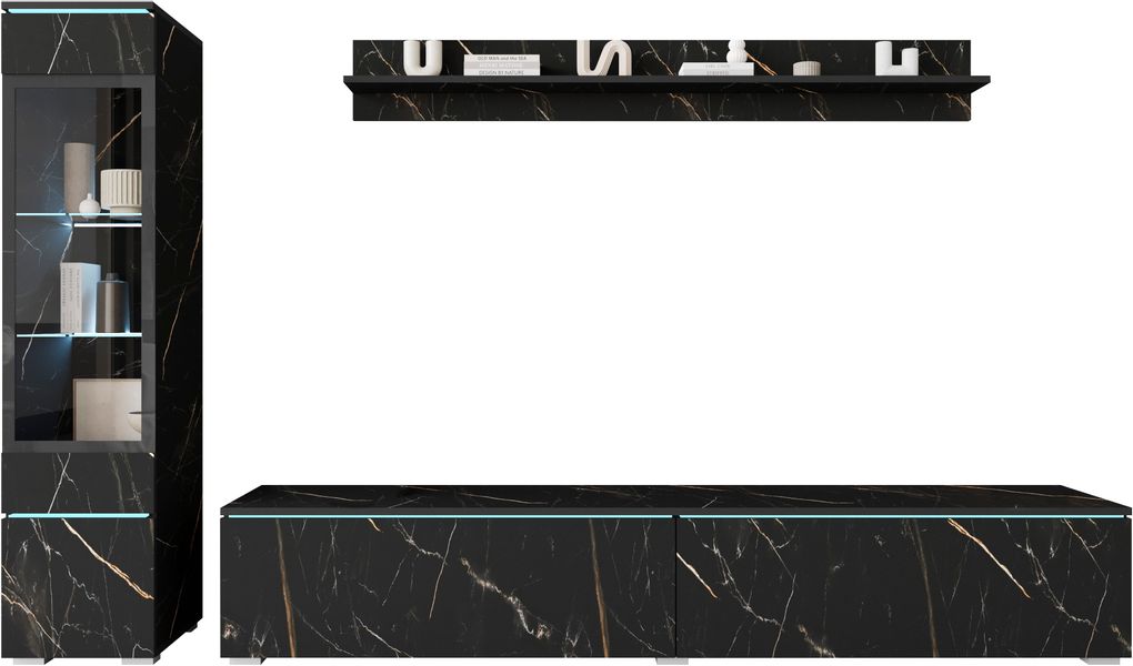 INOSIGN Wohnwand "VERA I, Vitrinen Türanschlag links/rechts wechselbar" Kom günstig online kaufen