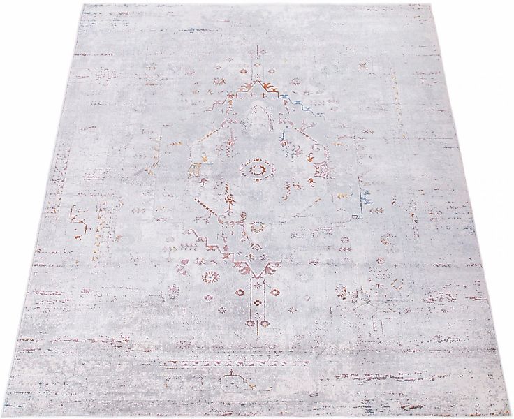 Paco Home Teppich "Calabria 584" rechteckig 14 mm Höhe Kurzflor, Orient-Opt günstig online kaufen