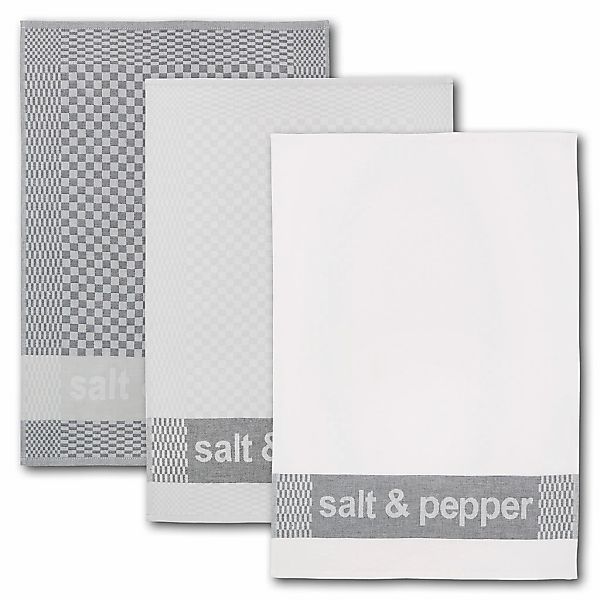 Dyckhoff Geschirrtuch "Salt & Pepper, Maße je Tuch ca. 50x70 cm" mit drei v günstig online kaufen