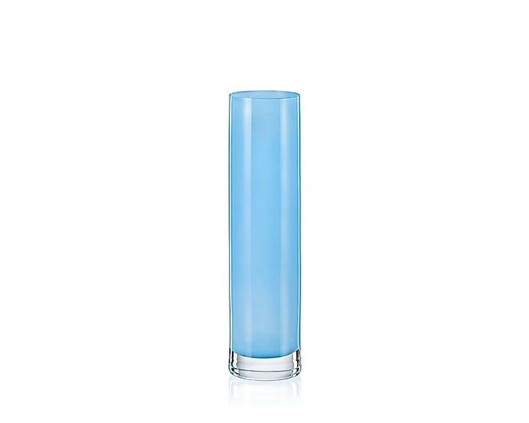 Crystalex Dekovase Vase Dekovase Kristallvase hellblau Spring Kristallglas günstig online kaufen
