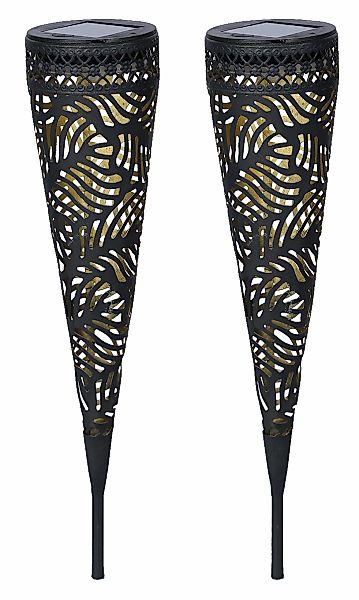 LUXFORM Gartenleuchte "Luxform Solar Torch Jersey, set of 2" LED-Modul 1 St günstig online kaufen