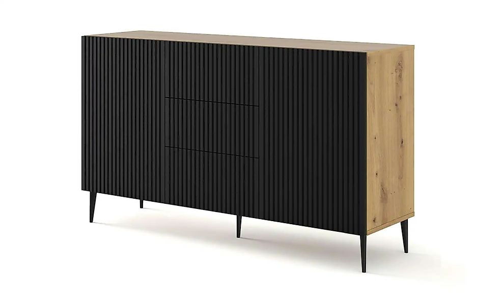 Sideboard   ¦ schwarz ¦ Maße (cm): B: 150 H: 87 Kommoden & Sideboards > Sid günstig online kaufen