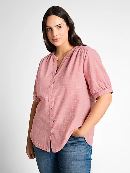 TOM TAILOR PLUS Klassische Bluse mit Muster günstig online kaufen