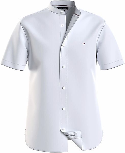 Tommy Hilfiger Kurzarmhemd "FLEX POPLIN MAO RF SHIRT", Markenstickerei günstig online kaufen