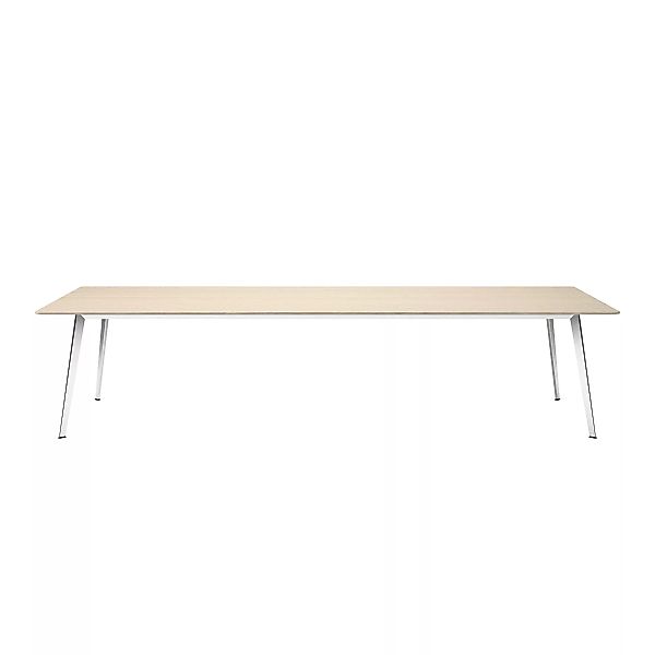 Montana - JW Tisch 120x320cm - eiche/Tischplatte Massivholz/Gestell alumini günstig online kaufen