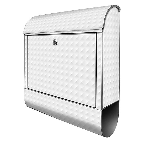 Banjado Design Briefkasten Silber Pulverbeschichtet 39x47x14cm 2 Schlüssel günstig online kaufen