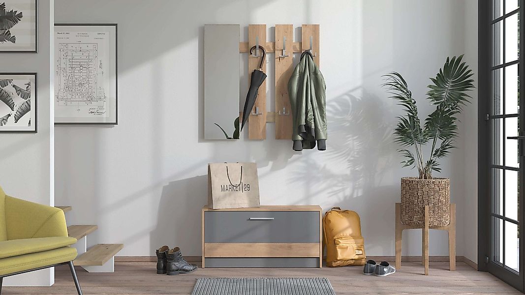 INOSIGN Garderoben-Set "Rimini, Set 2tlg" 2 Stk. tlg. bestehend aus Gardero günstig online kaufen