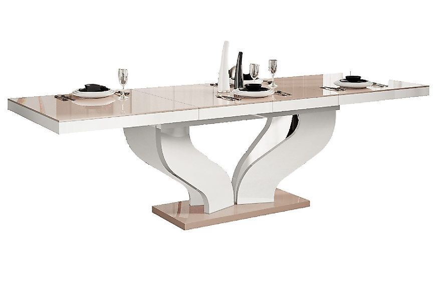 designimpex Esstisch Design Tisch HEB-222 Cappuccino günstig online kaufen