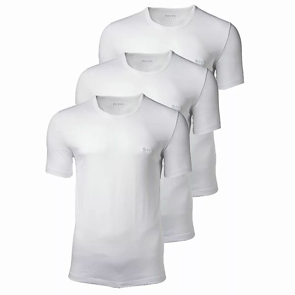 HUGO BOSS 3 Pack Cotton Classic Crew Neck T-Shirt, Shirt SS RN, Einfarbig / günstig online kaufen
