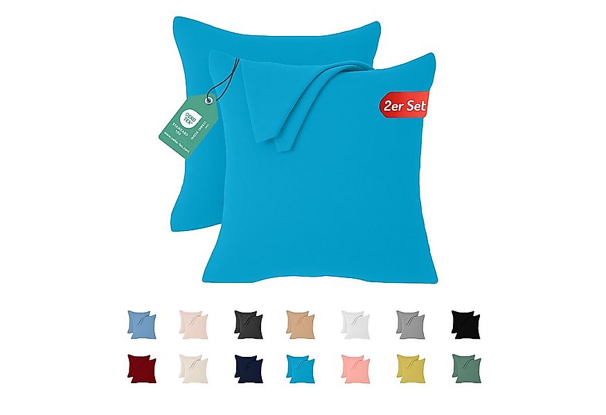 livessa Kissenbezug 2er Set Kissenbezug - Verdeckter Reißverschluss - Kopfk günstig online kaufen