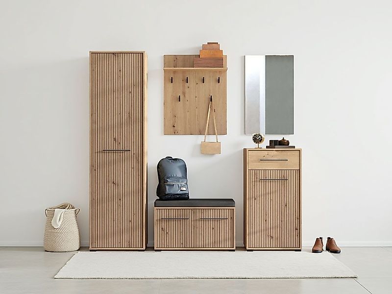 INOSIGN Garderoben-Set Landes, Flurmöbel, Breite 189 cm, in Artisan Eiche m günstig online kaufen