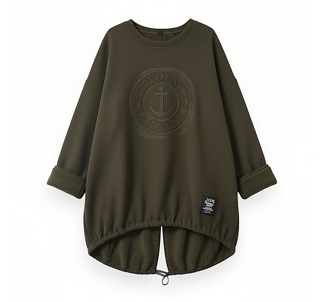 OriginalYou Longpullover Kuschelig weicher Damen Longpullover mit Ankerdruc günstig online kaufen