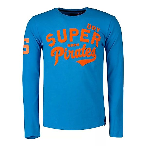 Superdry Collegiate Graphic Langarm-t-shirt S Neptune Blue günstig online kaufen