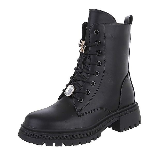 Ital-Design Damen Schnürschuhe Freizeit Schnürstiefelette (87451869) günstig online kaufen